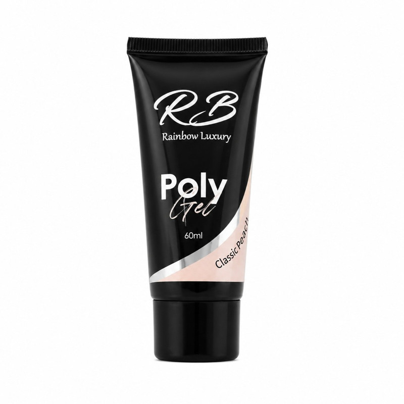 پلی ژل ناخن ار بی مدل Classic Peach حجم 60 میلی‌لیتر رنگ هلویی