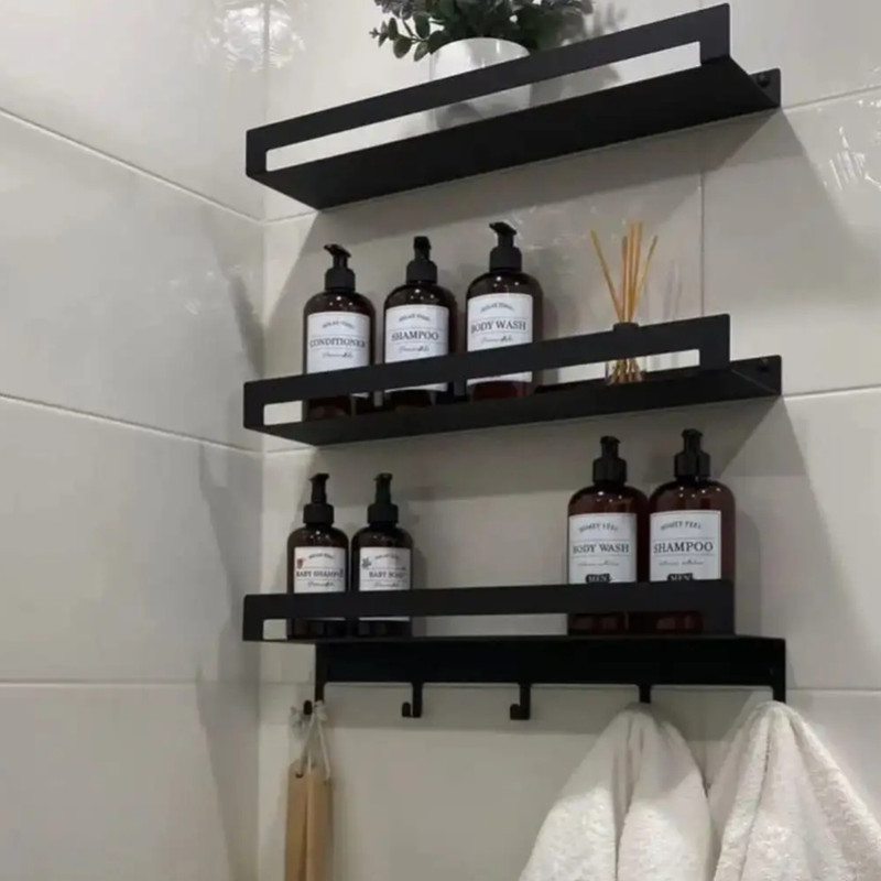 استند حمام و آویز حوله دیواری مدل Artisans بسته 3 عددی