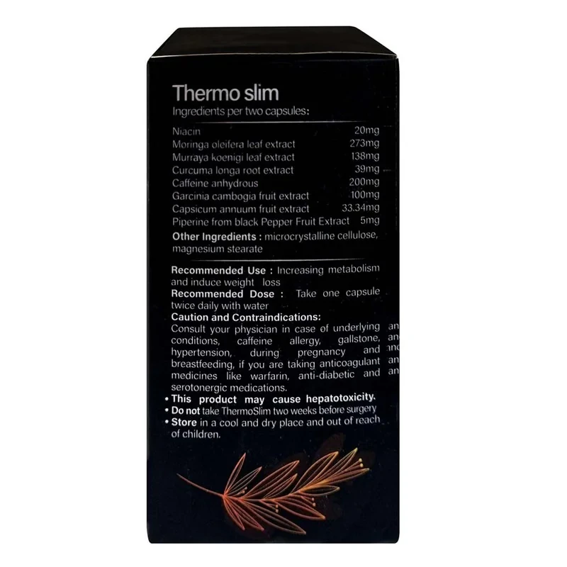 کپسول ترمو اسلیم آمیتیس نیک دارو بسته 60 عددی