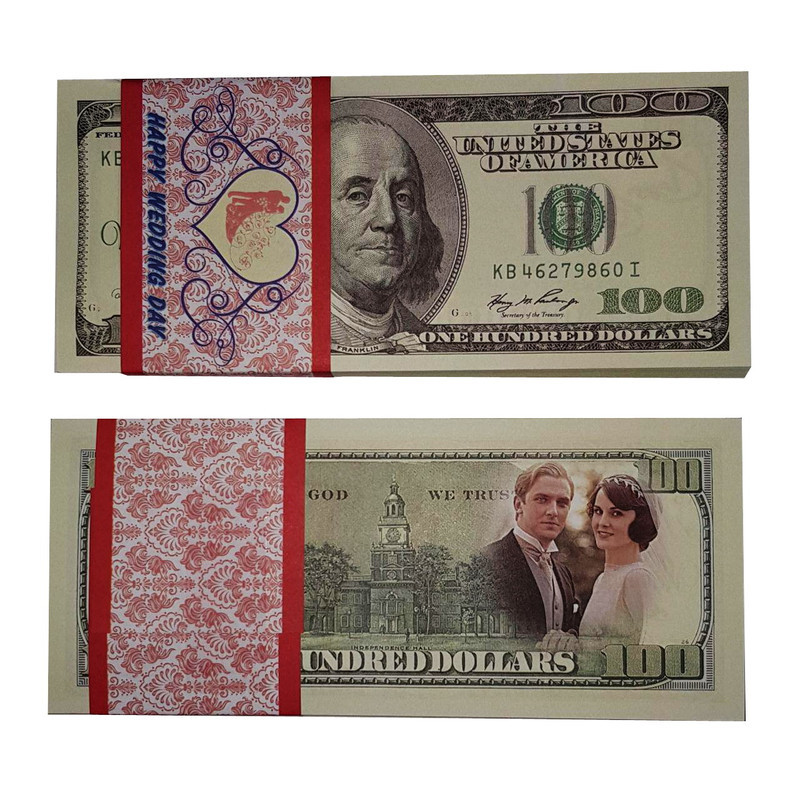اسکناس تزئینی مدل دلار بسته 100 عددی