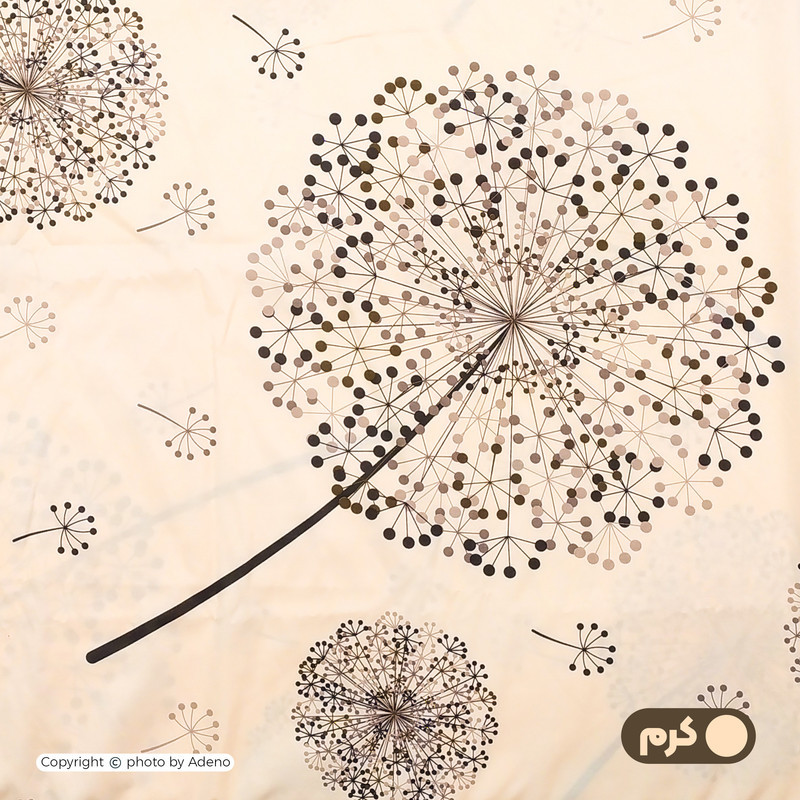 کاور لحاف آدنو مدل Dandelion کد IR119 یک نفره سایز 160x220 سانتی متر