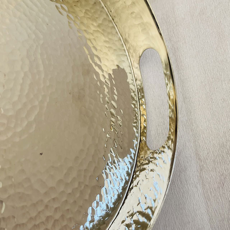 سینی مسی مدل لب پهن کد ZH413