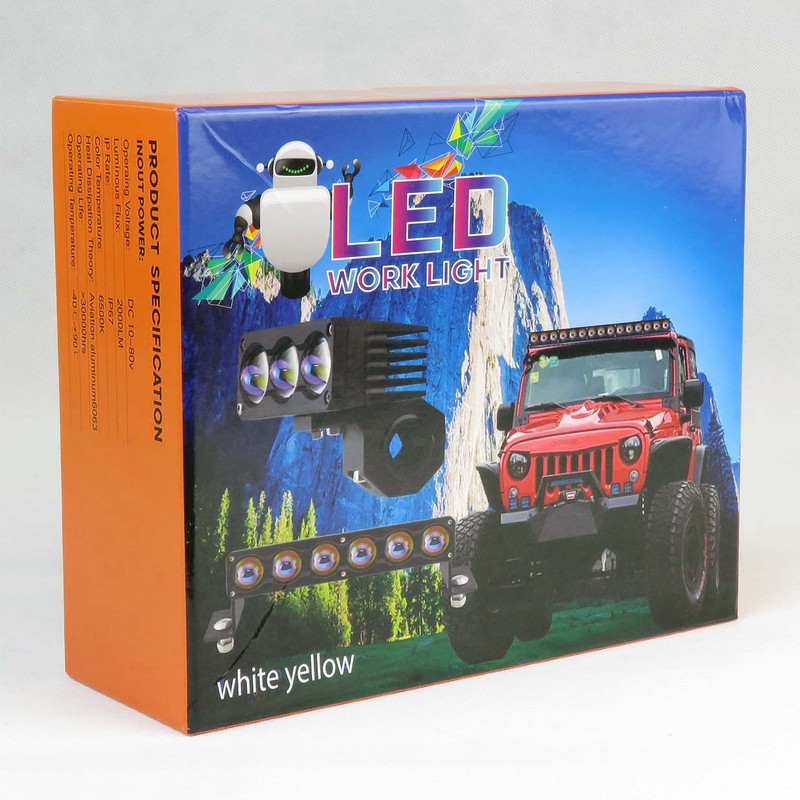 پروژکتور آفرود خودرو مدل work light کد 1992 مجموعه 2 عددی