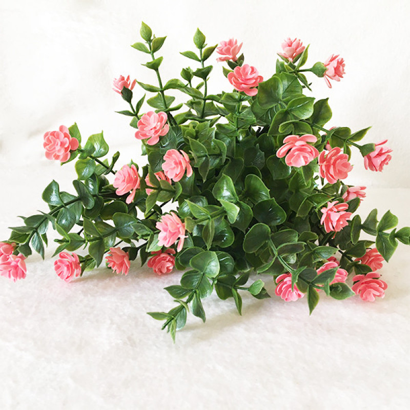 دسته گل مصنوعی شکوفه (کد 638) با جنس پلاستیک، ابعاد 20×20×35 سانتی‌متر، وزن 30 گرم