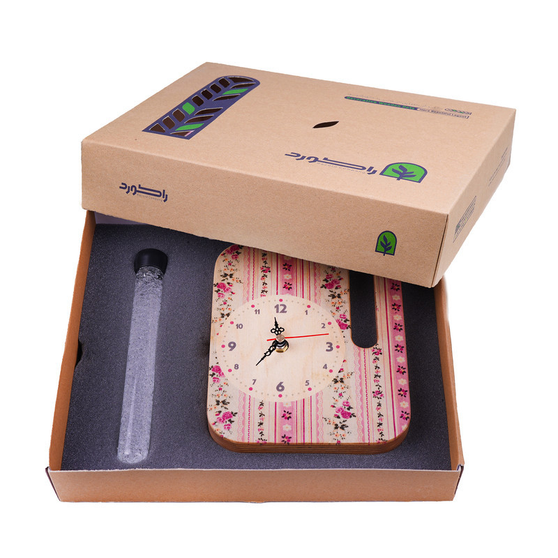 ساعت رومیزی راکورد مدل P-125D طرح شکوفه