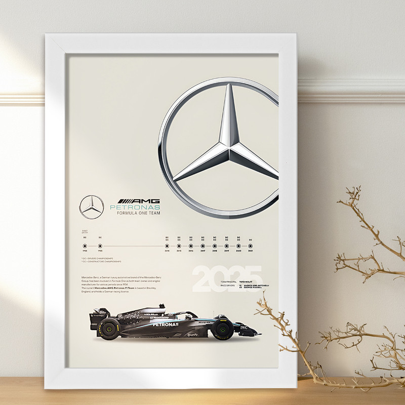 تابلو خندالو طرح مرسدس بنز (Mercedes Benz) کد F13492