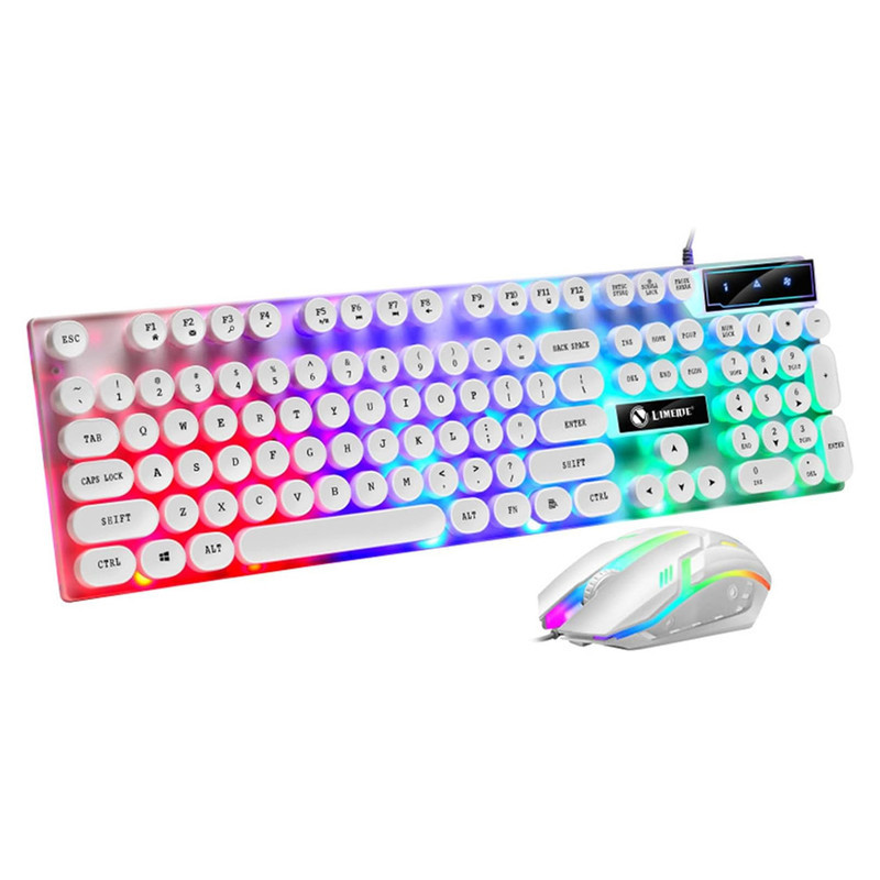 کیبورد و ماوس گیمینگ لایماید مدل GTX-300، سوئیچ ممبران، Full-size، نورپردازی LED RGB