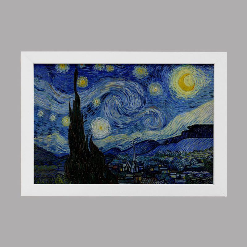 تابلو یاسین دکوراتیو مدل شب های پر ستاره ونگوگ Van Gogh کد P105