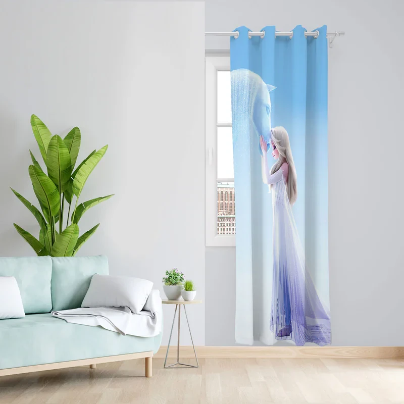 پرده مدل دخترانه مخمل پانچی کد 4390 سایز 140x200 سانتی متر