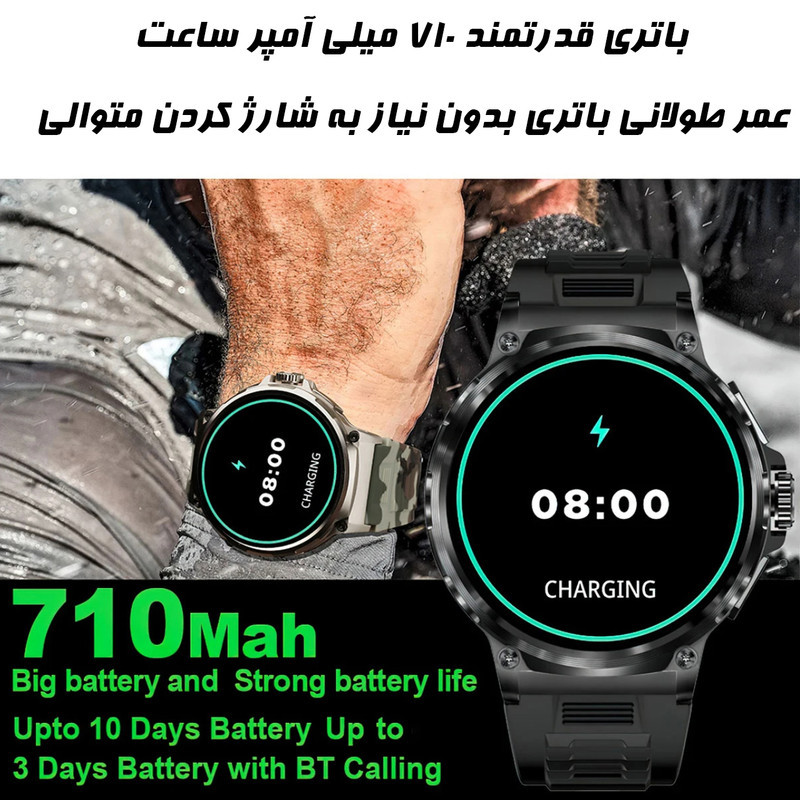 ساعت هوشمند هپی تاچ مدل V69 Big Screen