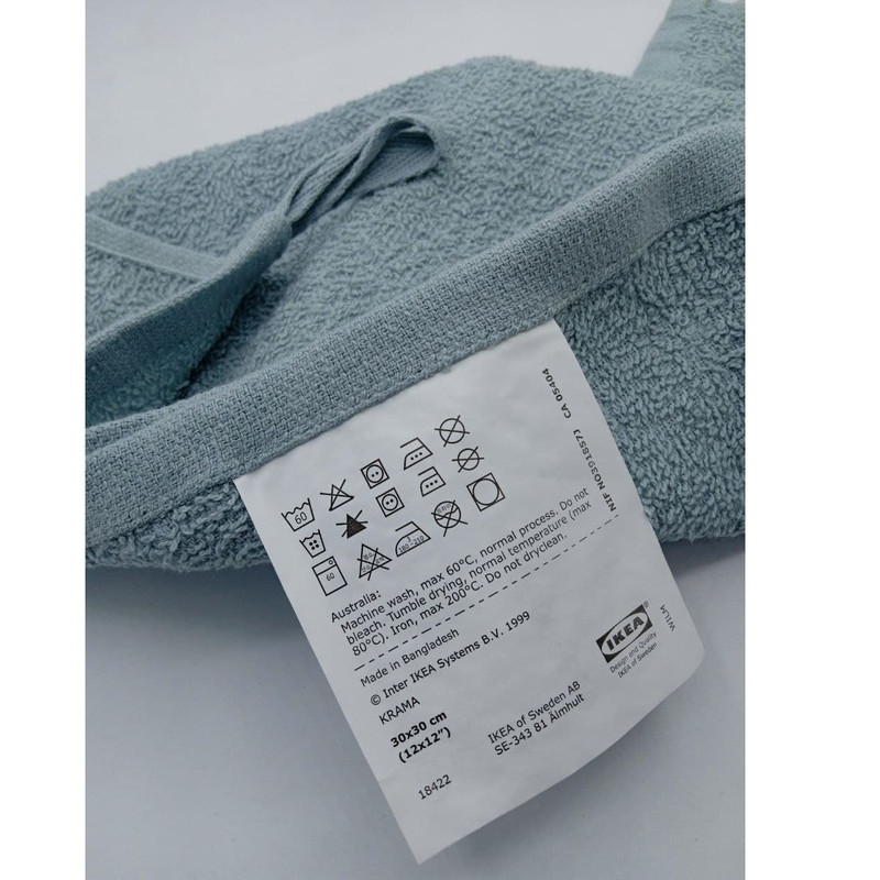 حوله دستی ایکیا کد SE_34381 سایز 30x30 سانتی متر بسته 2 عددی