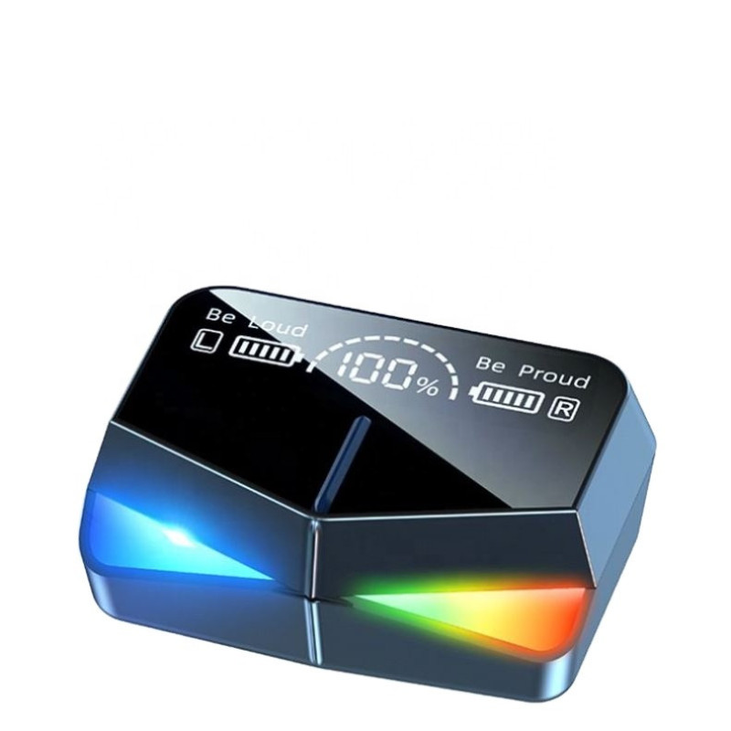 هدفون بلوتوثی مدل M28 بدون قابلیت نویز کنسلینگ، درگاه شارژ USB Type-C، دارای پشتیبانی از فرمان لمسی، دارای نمایشگر میزان شارژ روی محفظه