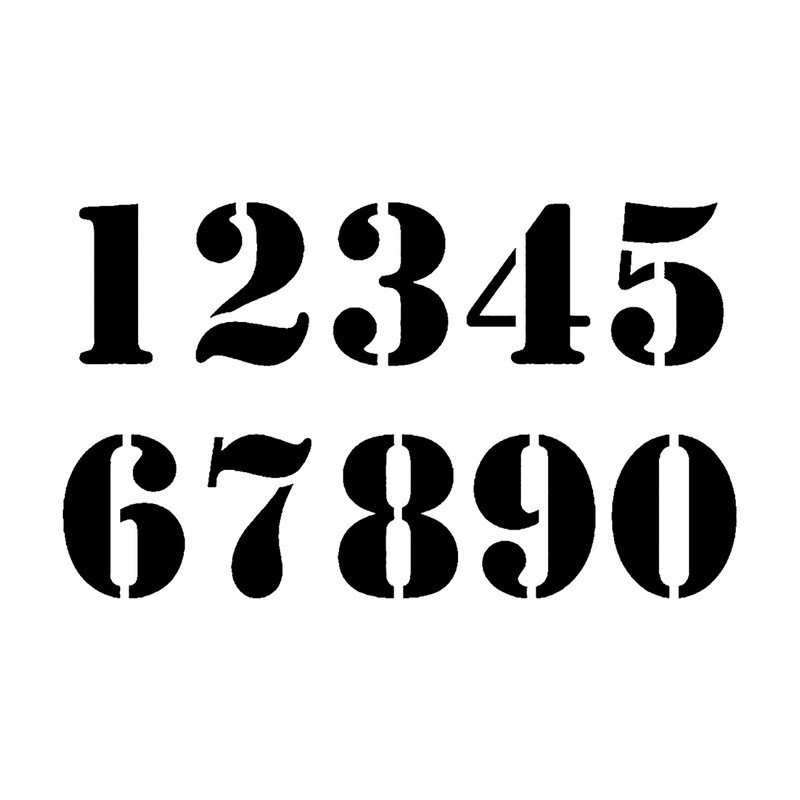 شابلون باتیس آرت طرح اعداد کد 814