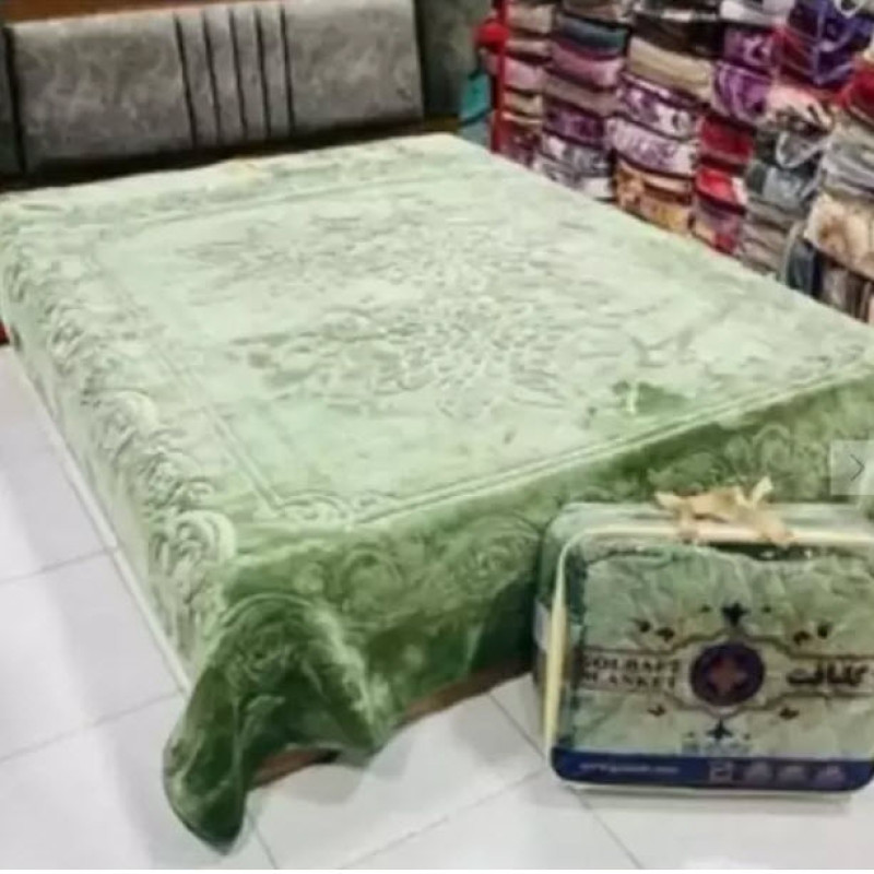 پتو گلبافت مدل برتر گل برجسته الوان سایز 160x220 سانتی متر