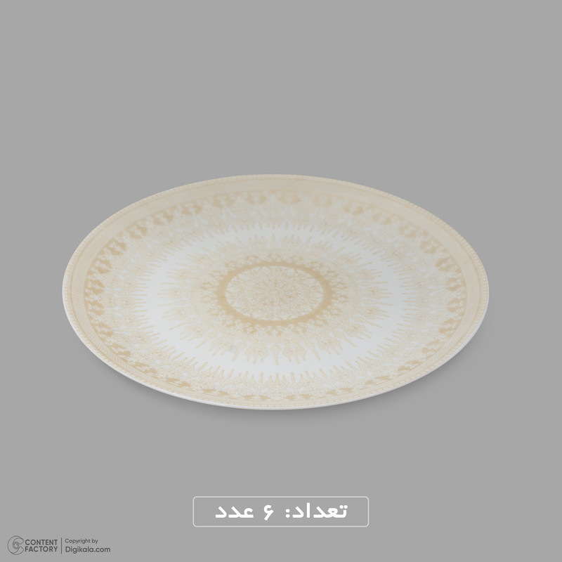 سرویس غذاخوری اوپال 26 پارچه 6 نفره دینو مدل  گرد کلاسیک ورژن 3 26007