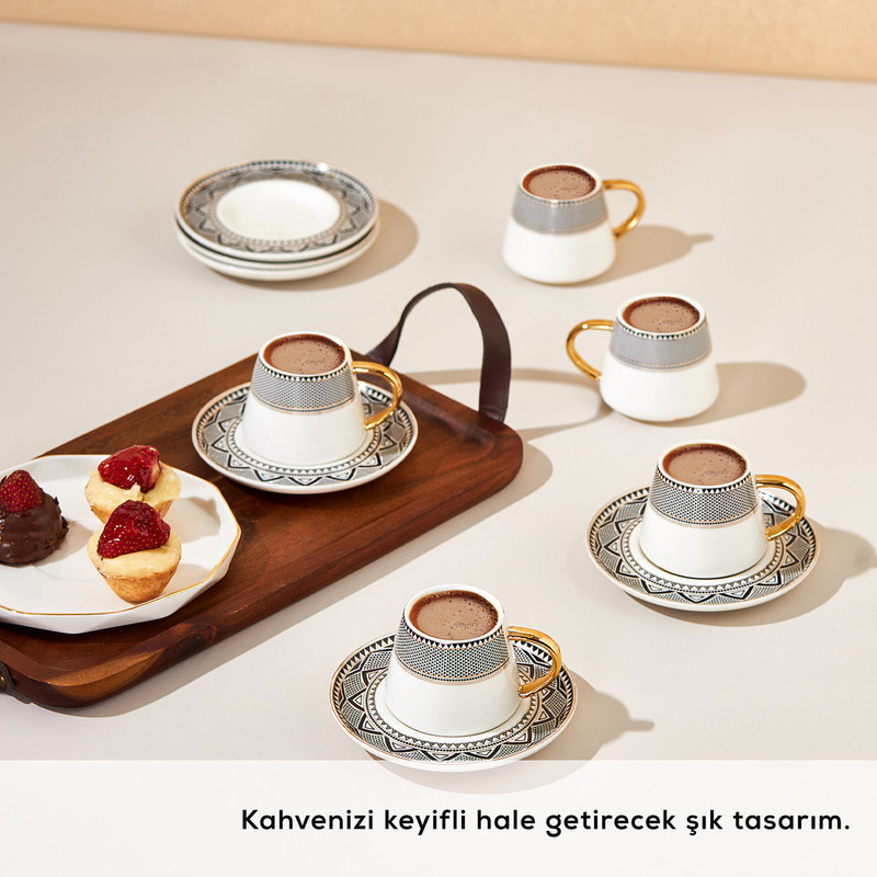 سرویس قهوه خوری 12 پارچه کاراجا مدل Globe Kahve