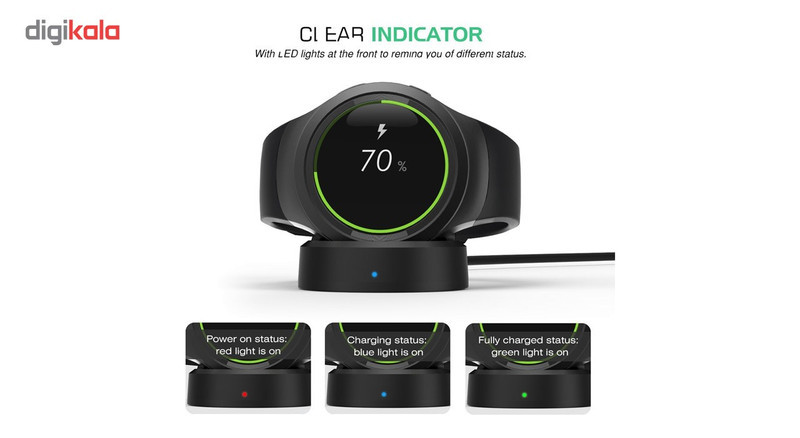 شارژر وایرلس سامسونگ مدلEP-YO760 مناسب برای ساعت هوشمند سامسونگ Gear S3