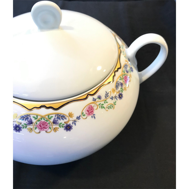 سوپ خوری چینی زرین ایران مدل ایتالیا اف کد 3650 گلستان درجه 3