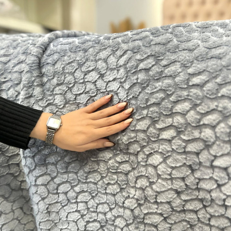 پتو مسافرتی 2 نفر گلبافت مدل فلور طرح سنگی سایز 170x210 سانتی‌متر