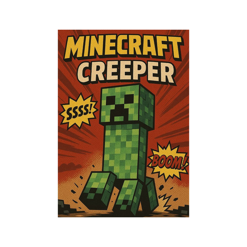 پوستر طرح بازی کامپیوتری ماینکرفت مدل Minecraft 11048