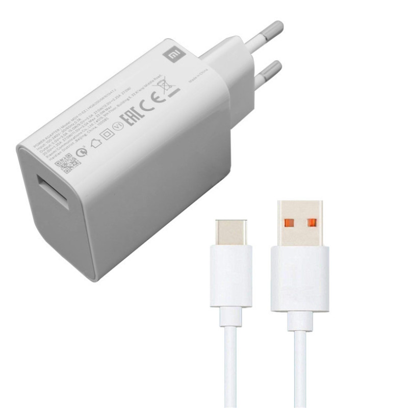 شارژر دیواری شیائومی مدل note 11 به همراه کابل تبدیل USB-C