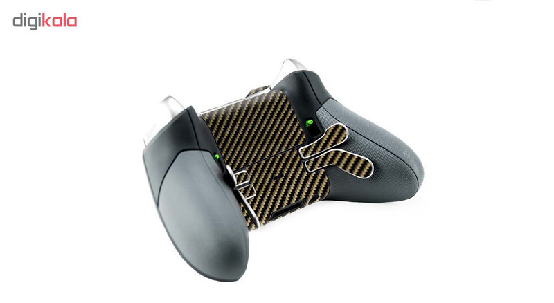 برچسب ماهوت مدل Brown Shine-carbon مناسب برای دسته کنترل بازی مایکروسافت Elite Xbox One controller