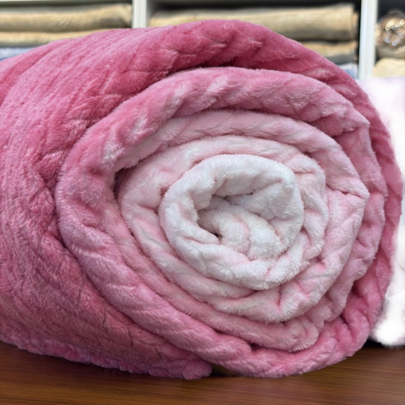 پتو 2 نفره تیلار تک مدل ژاکارد آبرنگی 350G سایز 220x200 سانتی‌متر