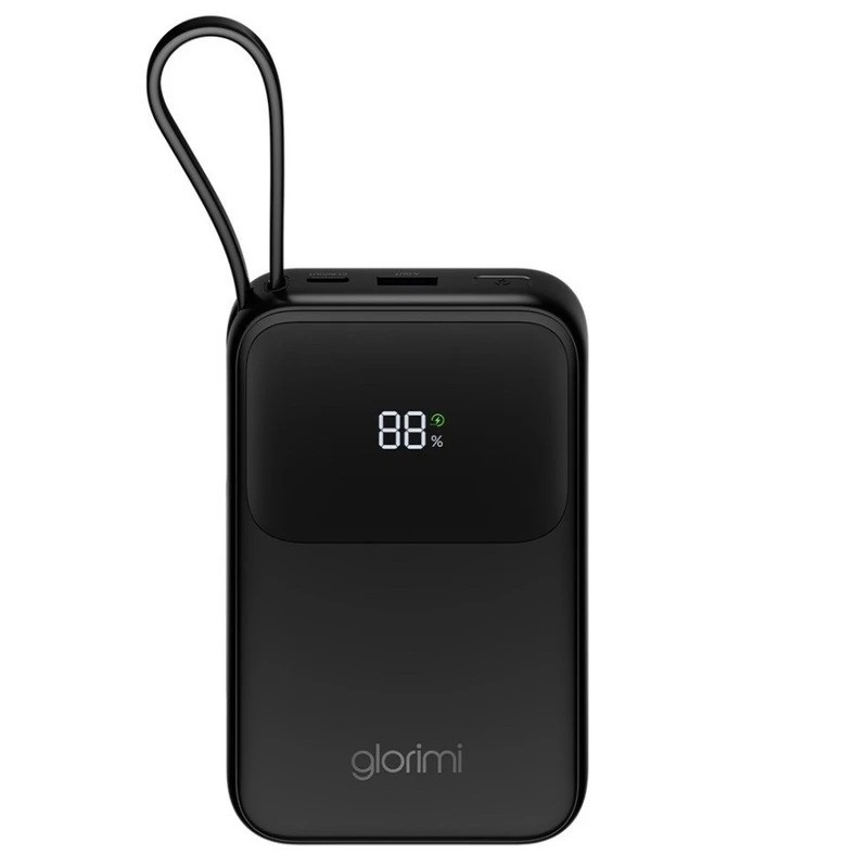 پاوربانک 45 وات گلوریمی مدل ACTIVECORE ظرفیت 20000 میلی‌آمپرساعت به همراه دو کابل USB-C و لایتنینگ