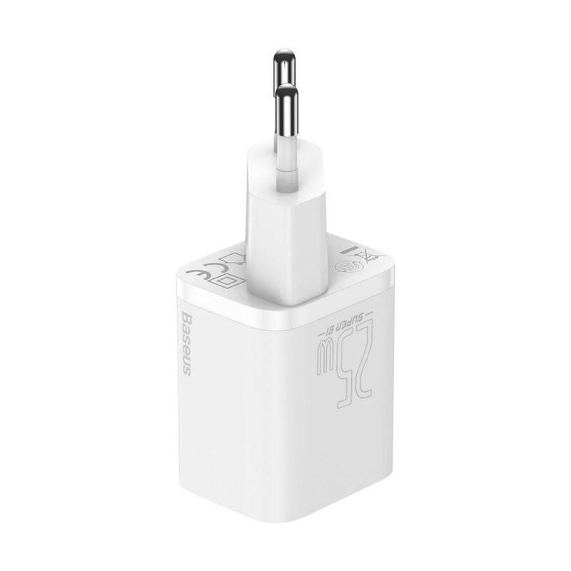شارژر دیواری 25 وات باسئوس مدل CCCJG25CE به همراه کابل USB-C