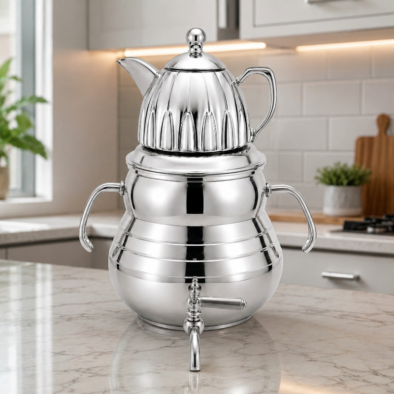 ست کتری و قوری سرهوم مدل 1015 گنجایش کتری 5 لیتر گنجایش قوری 0.7 لیتر