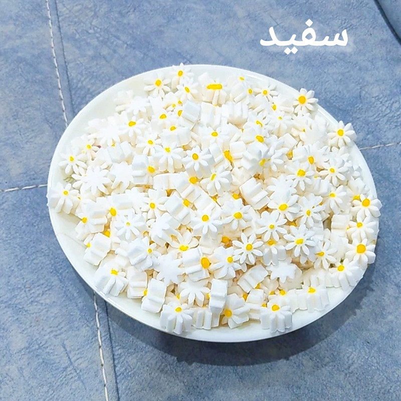 گیفت طرح قند مدل گل مینا بسته ۱۰۰ عددی