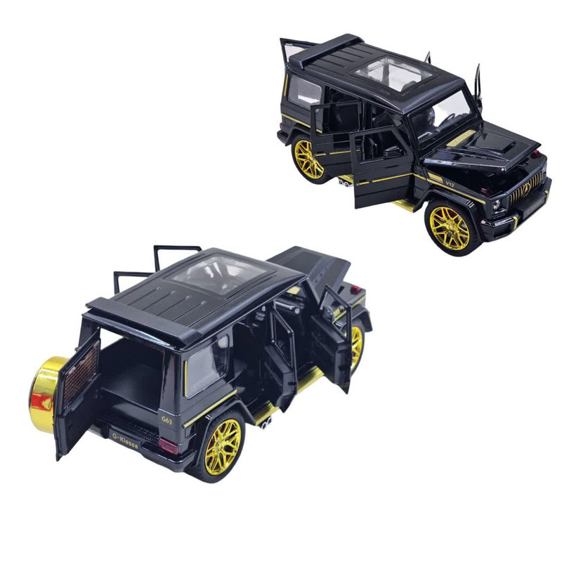 ماشین بازی کنترلی ناب سل مدل بنز جی کلاس شارژی آفرود فلزی چراغدار Mercedes-Benz G-Class Rechargeable Metal Off-Road Light