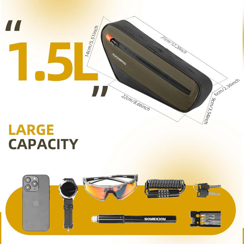 کیف تنه دوچرخه راک براس مدل MULTI POINT کد 2031