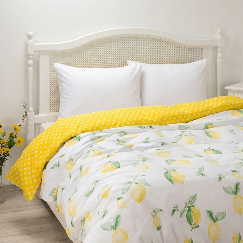 روکش لحاف پنبه انگلیش هوم مدل Lemon دو نفره سایز 220x200 سانتی‌متر