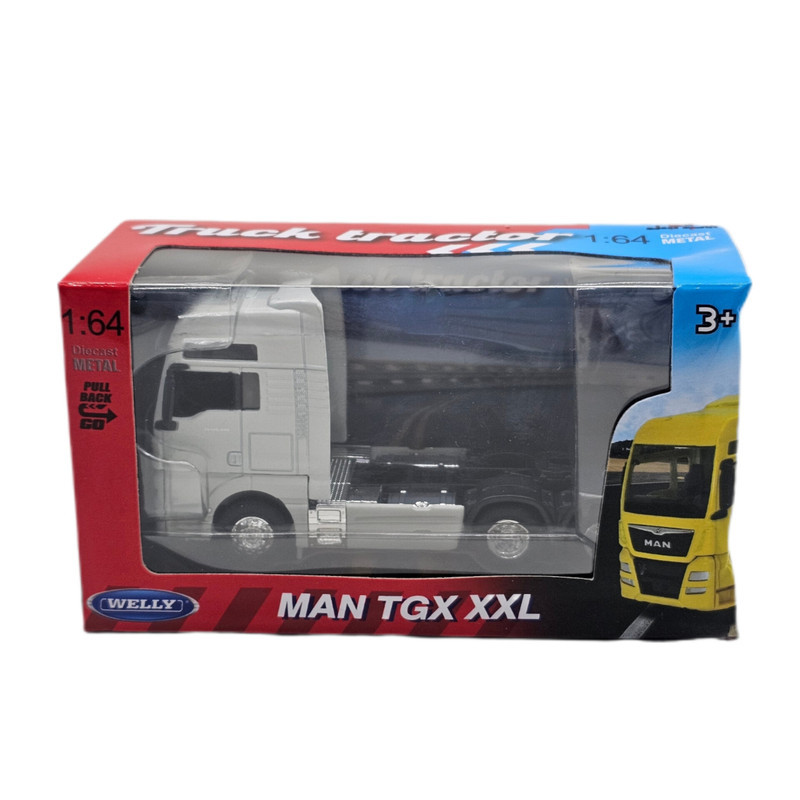 ماشین بازی ناب سل مدل اسب تریلی کشنده مان ولی عقب کش کد MAN TGX XXL NAAB002