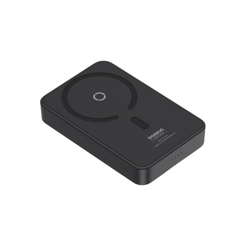 پاوربانک بی‌سیم 20 وات بیسوس مدل MagPro Magnetic Bracket 20w با ظرفیت 5000 میلی آمپر ساعت به همراه کابل USB-C به USB-C