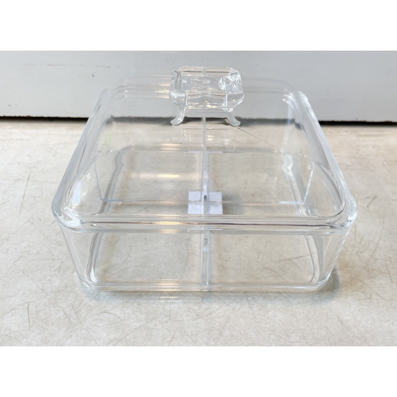 جعبه پذیرایی اکریلیک شفاف چهارخانه کد 1354A درجه 1