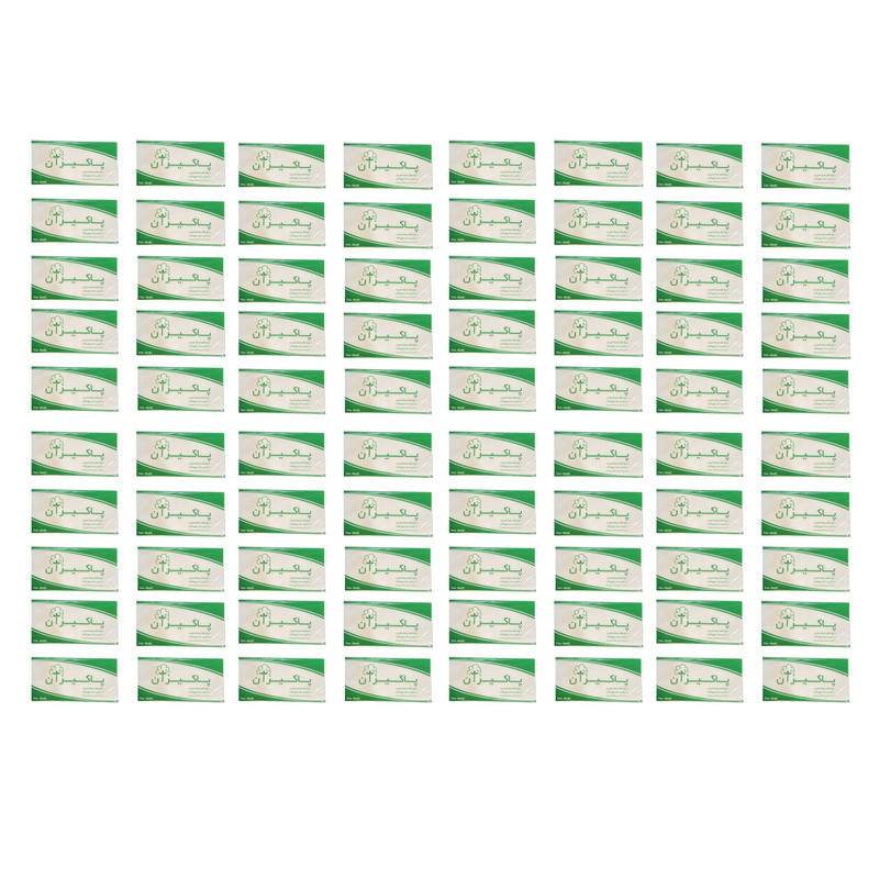 حوله یک بار مصرف پاکیزان مدل GR90 سایز 40x80 سانتی متر مجموعه 100 عددی