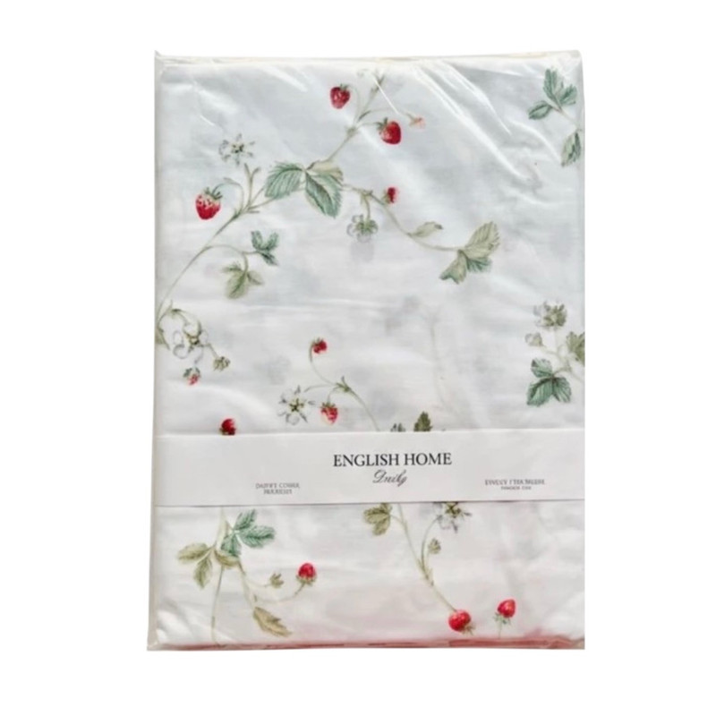 روکش لحاف پنبه انگلیش هوم مدل Strawberry دو نفره سایز 220x200 سانتی‌متر
