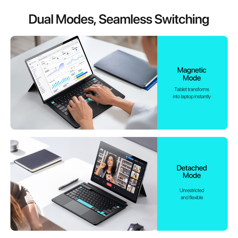 کیبورد بی‌سیم تبلت دوکس دوکیس مدل ck005 مناسب برای تبلت Surface pro X891011