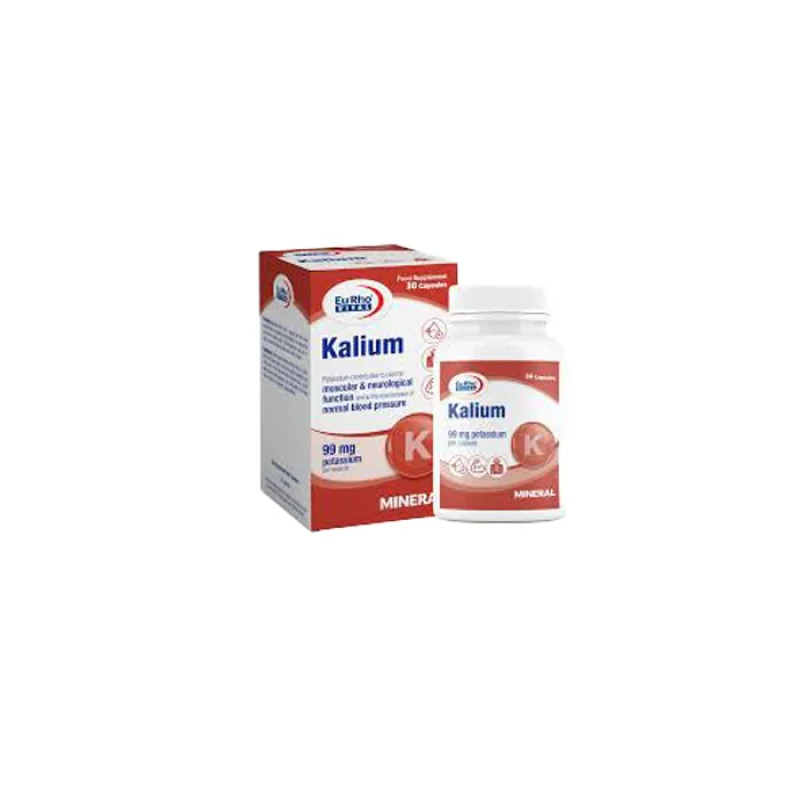 کپسول کالیوم 90 میلی گرم یوروویتال بسته 30 عددی
