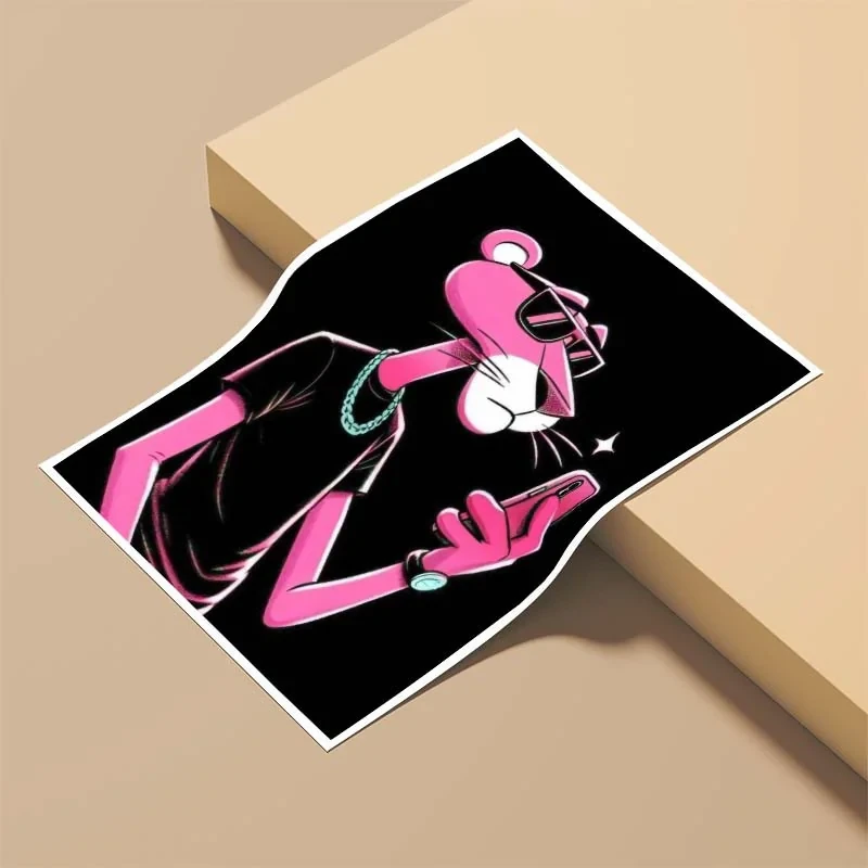 پوستر کارنيکا طرح پلنگ صورتی pink panther کد 31213 مجموعه 8 عددی