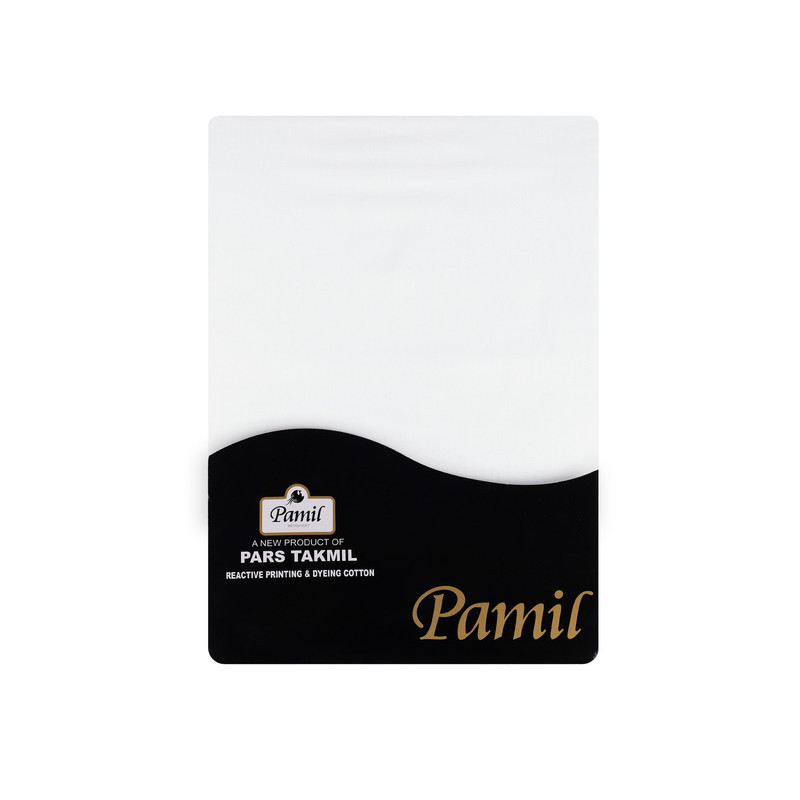 ملحفه پنبه پامیل مدل PlainIS یک نفره سایز 150x250 سانتی‌متر