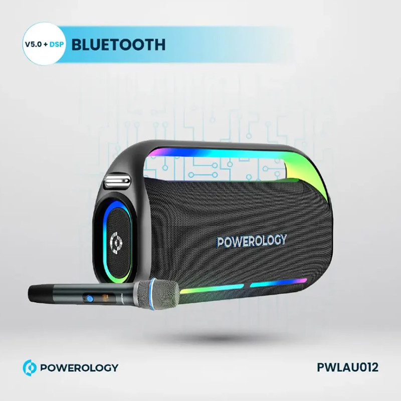 اسپیکر بلوتوثی قابل حمل پاورولوجی مدل PWLAU012