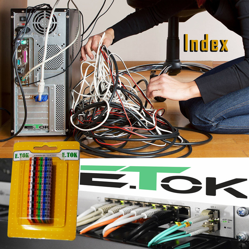شماره سیم فشاری ایتوک مدل Index بسته 100 عددی