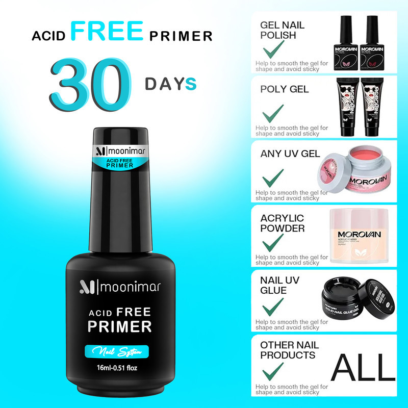 پرایمر کاشت ناخن مونیمار مدل ACID FREE حجم 16 میلی‌لیتر