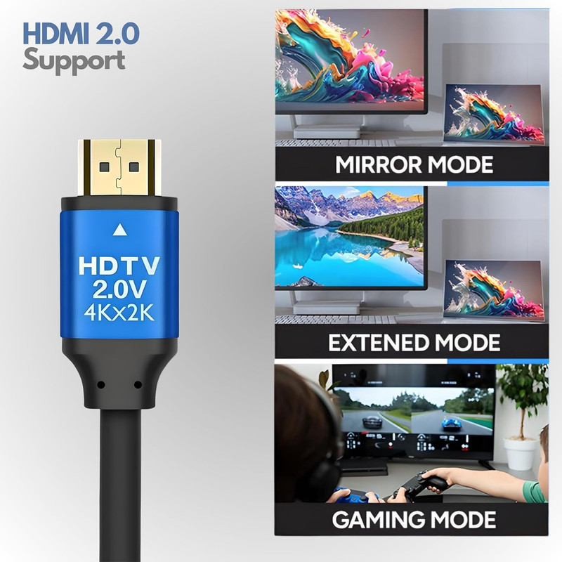 کابل HDMI 4K مدل HD 2V Premium طول 5 متر