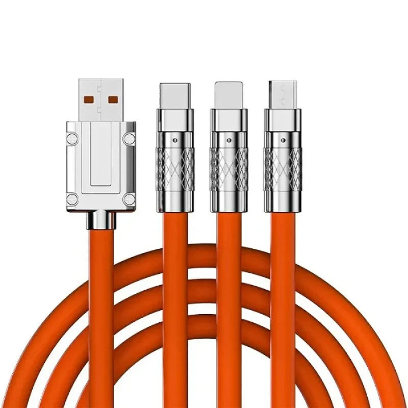 کابل تبدیل USB به micro USBلایتنینگUSB-C مدل A012025 طول 1.2 متر