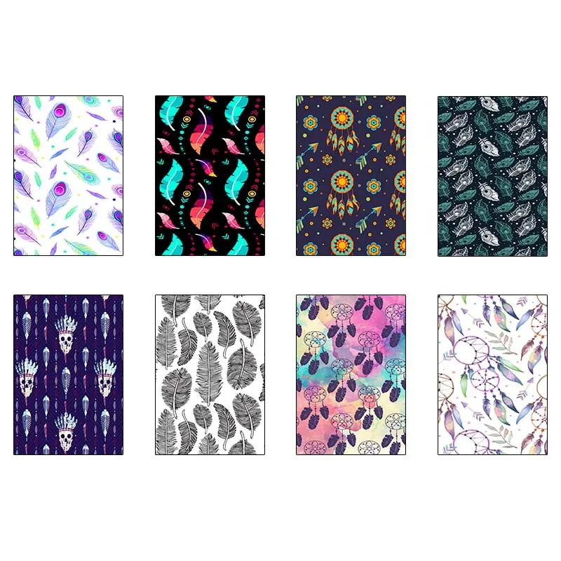 پوستر کارنيکا طرح پترن بوهو Boho Pattern کد 90604 مجموعه 8 عددی