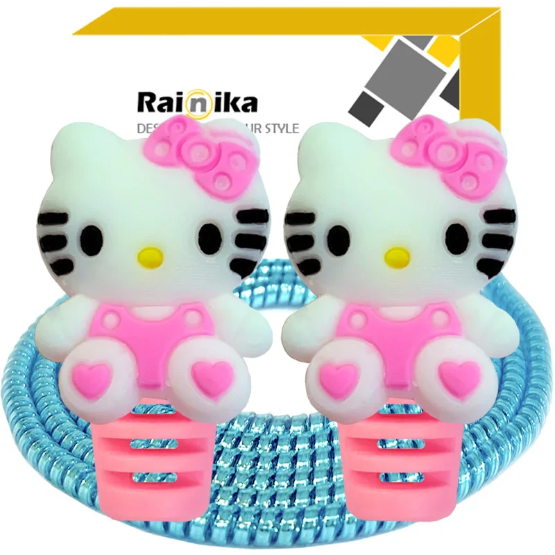 محافظ کابل شارژر رینیکا مدل Hello Kitty BBB B03 مجموعه 3 عددی